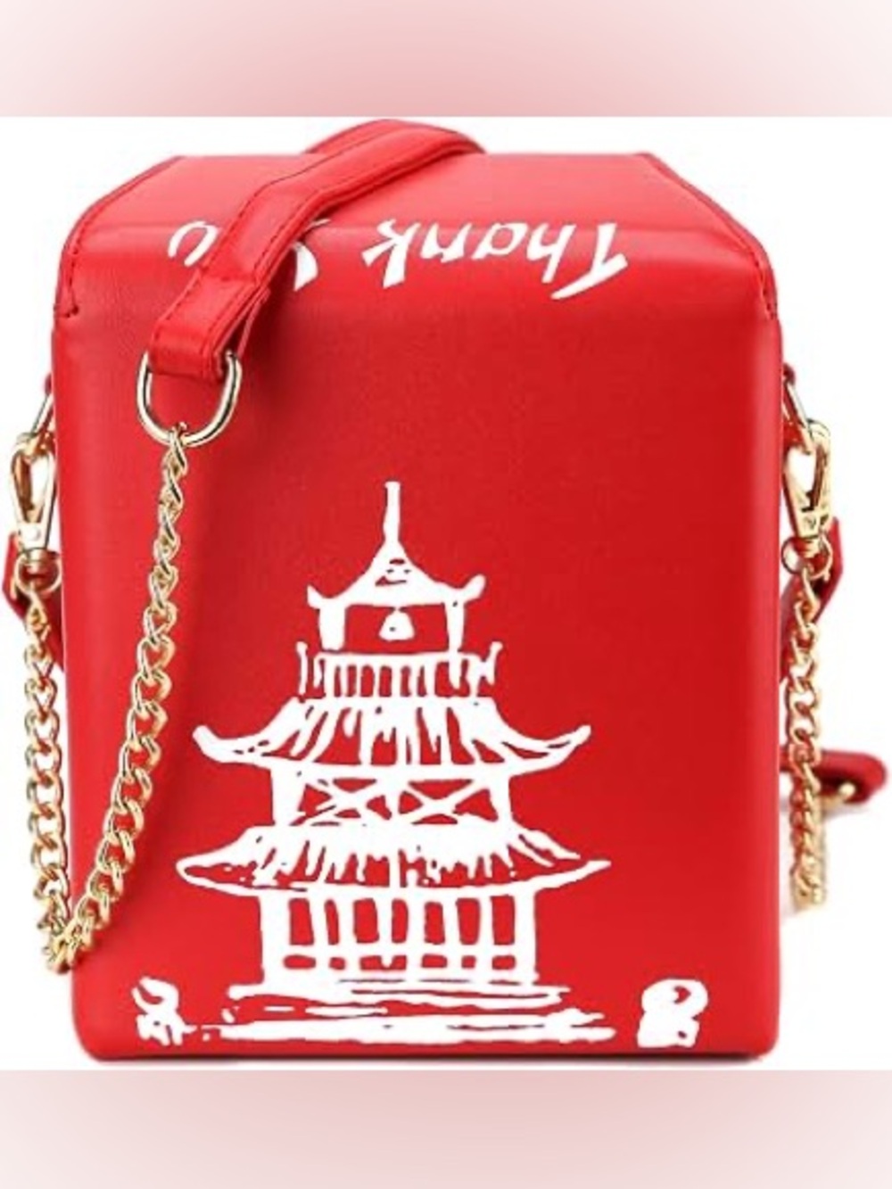CHINESE Take Out Takeout "Thank You" Purse Crossbody Bag